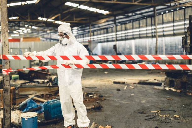 Professional Biohazard technician working in Pinehurst, ID